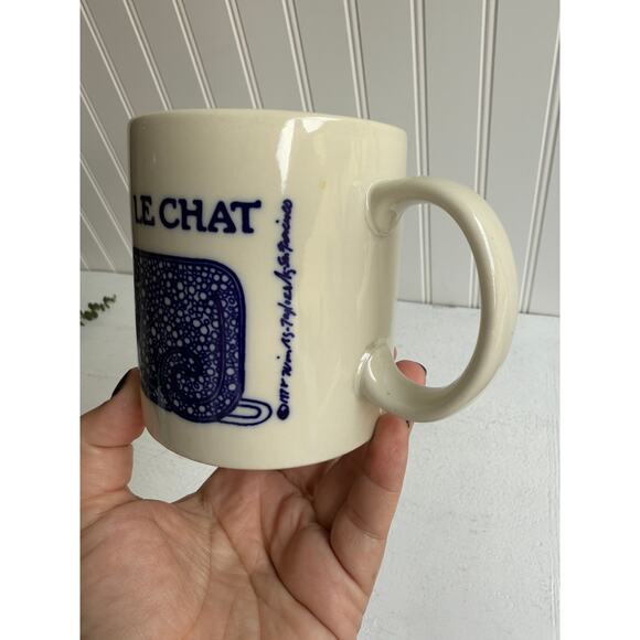 Vintage Taylor & NG Naughty "Le Chat" The Cat Coffee Mug Japan | Yarn Ball Mouse - Picture 8 of 10